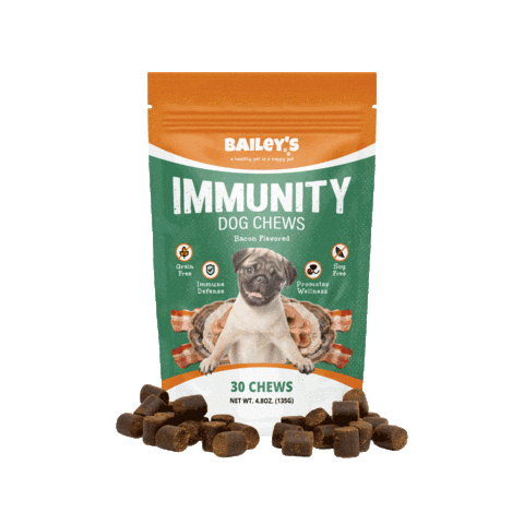 Bacon Treat Sticker by Bailey's CBD