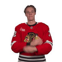Arms Crossed Alex Vlasic Sticker by NHLBlackhawks