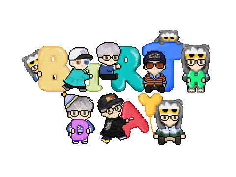 Happy Birthday Cat Sticker