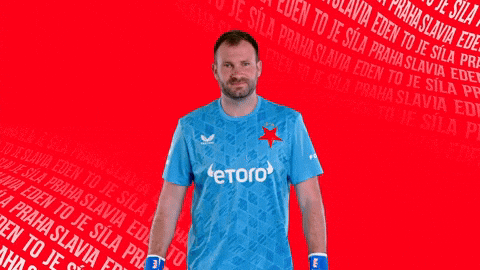 Football Pose GIF by SK Slavia Praha