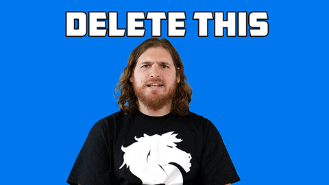 anger delete GIF by Nasty The Horse