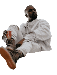 Kanye West Sticker by French Montana