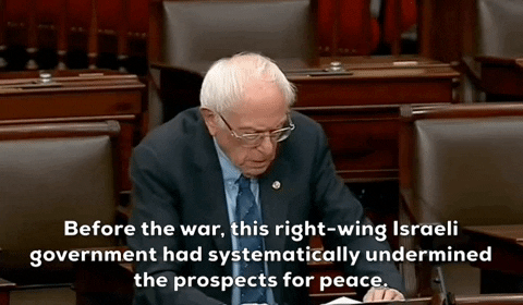 Bernie Sanders Israel GIF by GIPHY News