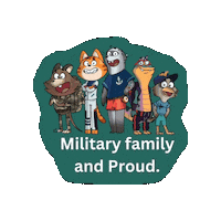 Defencekidz cartoon space animal australia Sticker