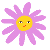 Happy Flower Sticker by Bodil Jane