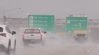 Rain Drenches Miami's Palmetto Expressway as Hurricane Ian Approaches