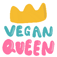 Queen Vegan Sticker