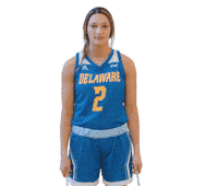 serious basketball Sticker by Delaware Blue Hens