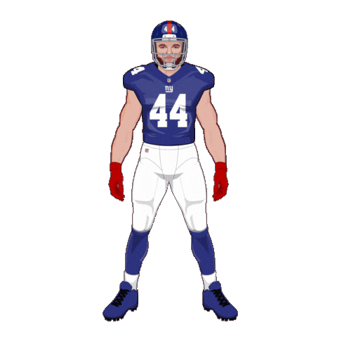 New York Giants Football Sticker by SportsManias