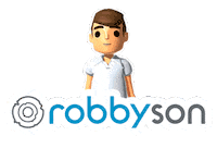 robbyson robbyson logorobby logorobbyson Sticker