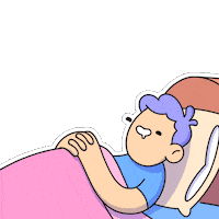 Good Morning Sleeping Sticker by doodles