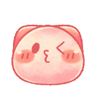 TONESHIEEE pink neko mochi chu Sticker