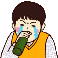 Sad Cry Sticker