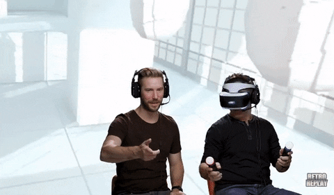 RETROREPLAY giphyupload vr woah virtual reality GIF