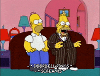 screaming homer simpson GIF