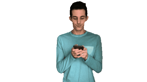 Text Phone Sticker by Matt Tolbert