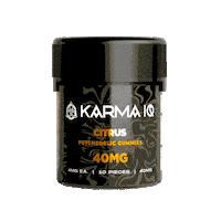 karmaiq trippy psychedelic orange trip Sticker