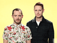 Elijah Wood Eye Roll GIF by BBC America