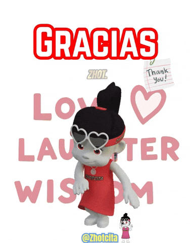 Gracias Muchasgracias GIF by Zhotcita