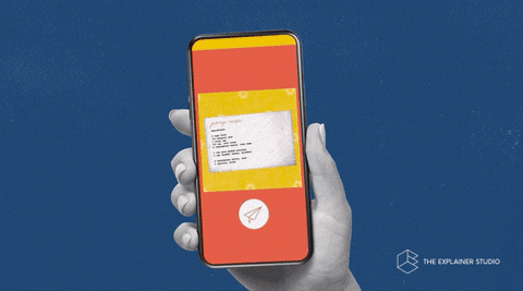 Animation Send GIF by The Explainer Studio