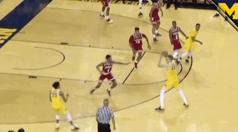 College Basketball Wolverines GIF by Michigan Athletics