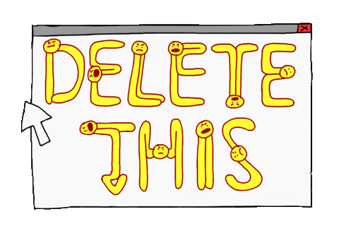 Sticker Delete Sticker by BuzzFeed Animation