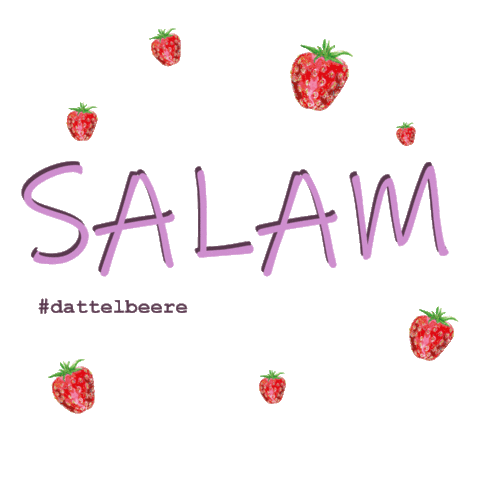 dattelbeere giphyupload strawberry salam selam Sticker