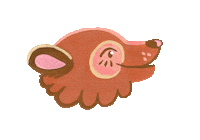 lulustrator cute angry bear attitude Sticker