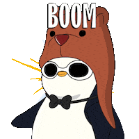 Excited Penguin Sticker by Pudgy Penguins