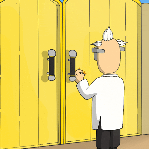 Door Waiting GIF by 3dFrankenPunks