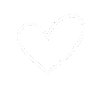 White Heart Sticker