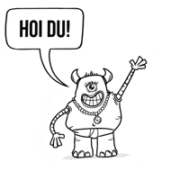 Monster Hello GIF