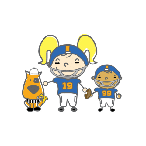 Football Smiles Sticker by LittleSmilesFL