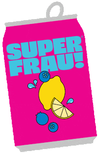 drinksuperfrau healthy super soda lemonade Sticker