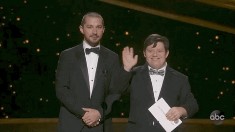 Waving Shia Labeouf GIF by The Academy Awards