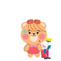 Happy Bear Sticker