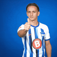 Football Thumbs Up GIF by Hertha BSC