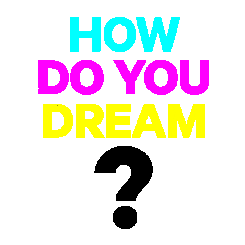 text dream Sticker