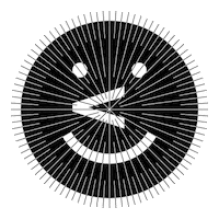 black and white sticker by Friso Blankevoort