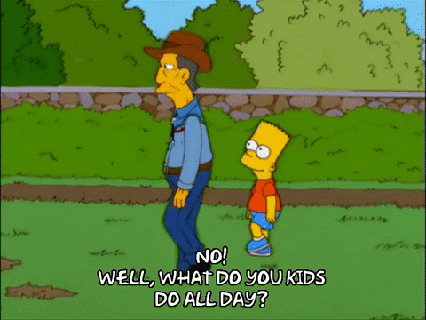 asking bart simpson GIF