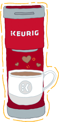 heart love Sticker by Keurig