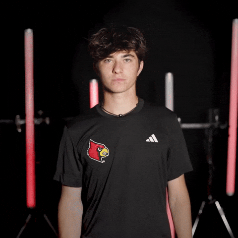 Mens Tennis GIF by Louisville Cardinals