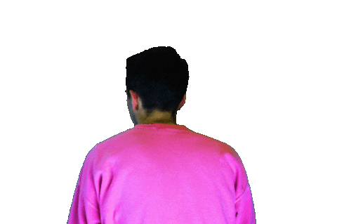 Turn Around Point Sticker by Blobfish Media