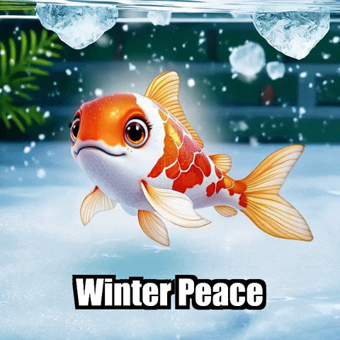 Koi Fish Winter GIF by TheConfishius