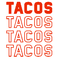 Tacos Sticker by Tiki Taco