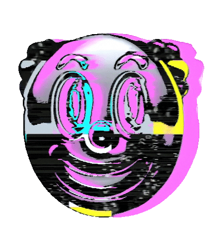 Glitch Emoji Sticker by #BASILIO