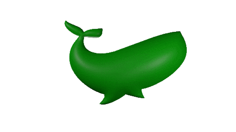3D Whale Sticker by CrakRevenue