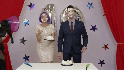 pug cake face GIF by evite