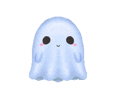 whhimsy_ halloween ghost cute ghost whhimsy Sticker