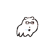 neujeok 강아지 개 눈멍이 느적 Sticker